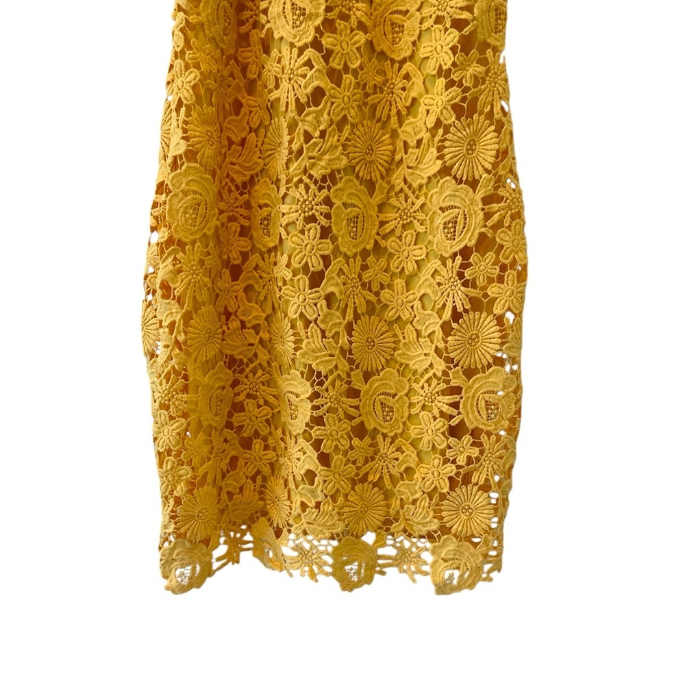Lulus Love Poem Butter Yellow Crochet Lace Dress - Picture 6 of 10